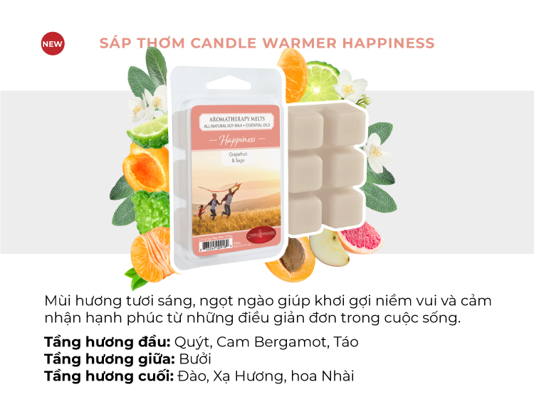 Sáp thơm Candle Warmer - Happiness