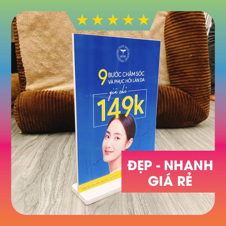 Menu để bàn formex cứng A5, A4, A3 đẹp, rẻ - Giá trong mô tả sản phẩm là chính xác