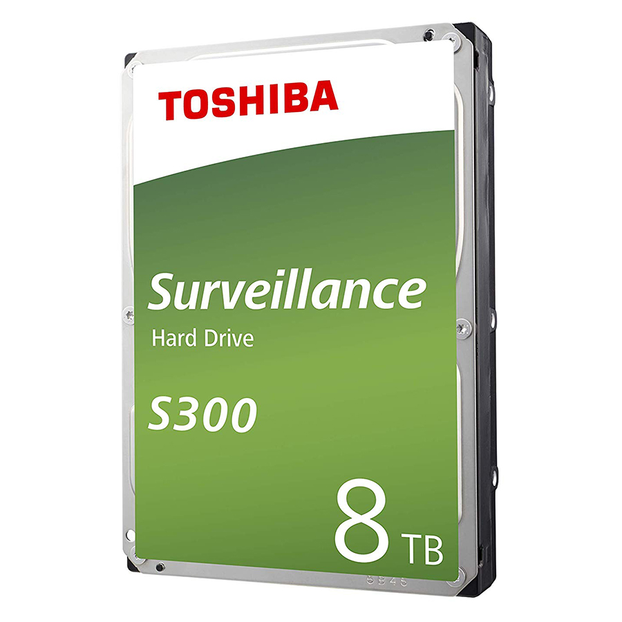 Ổ Cứng HDD Toshiba S300 3.5&quot; 8TB Surveillance 256MB 7200rpm SATA3 HDWT380UZSVA - Hàng Chính Hãng