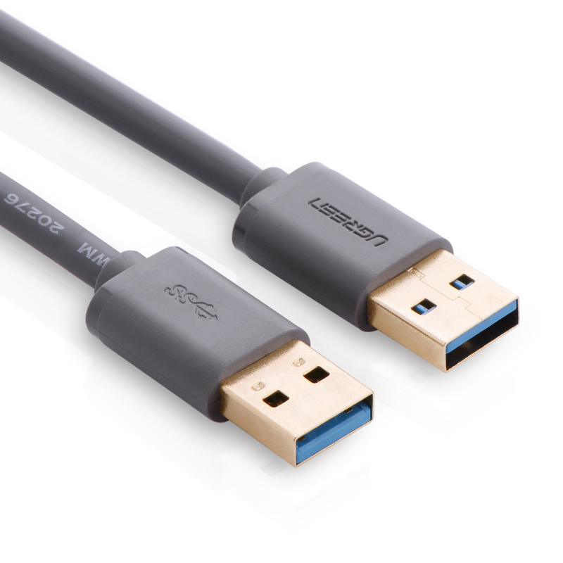 Dây USB 3.0 đực sang đực mạ vàng dài UGREEN US116 - Hàng chính hãng