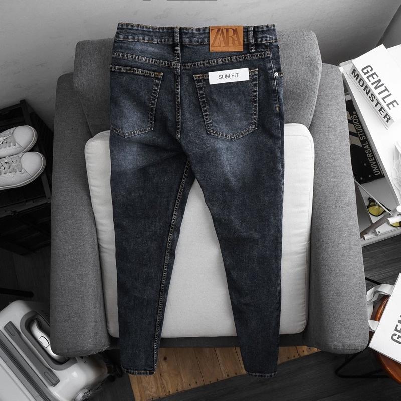 Quần jean nam slimfit cao cấp màu đen thời trang xuất khẩu