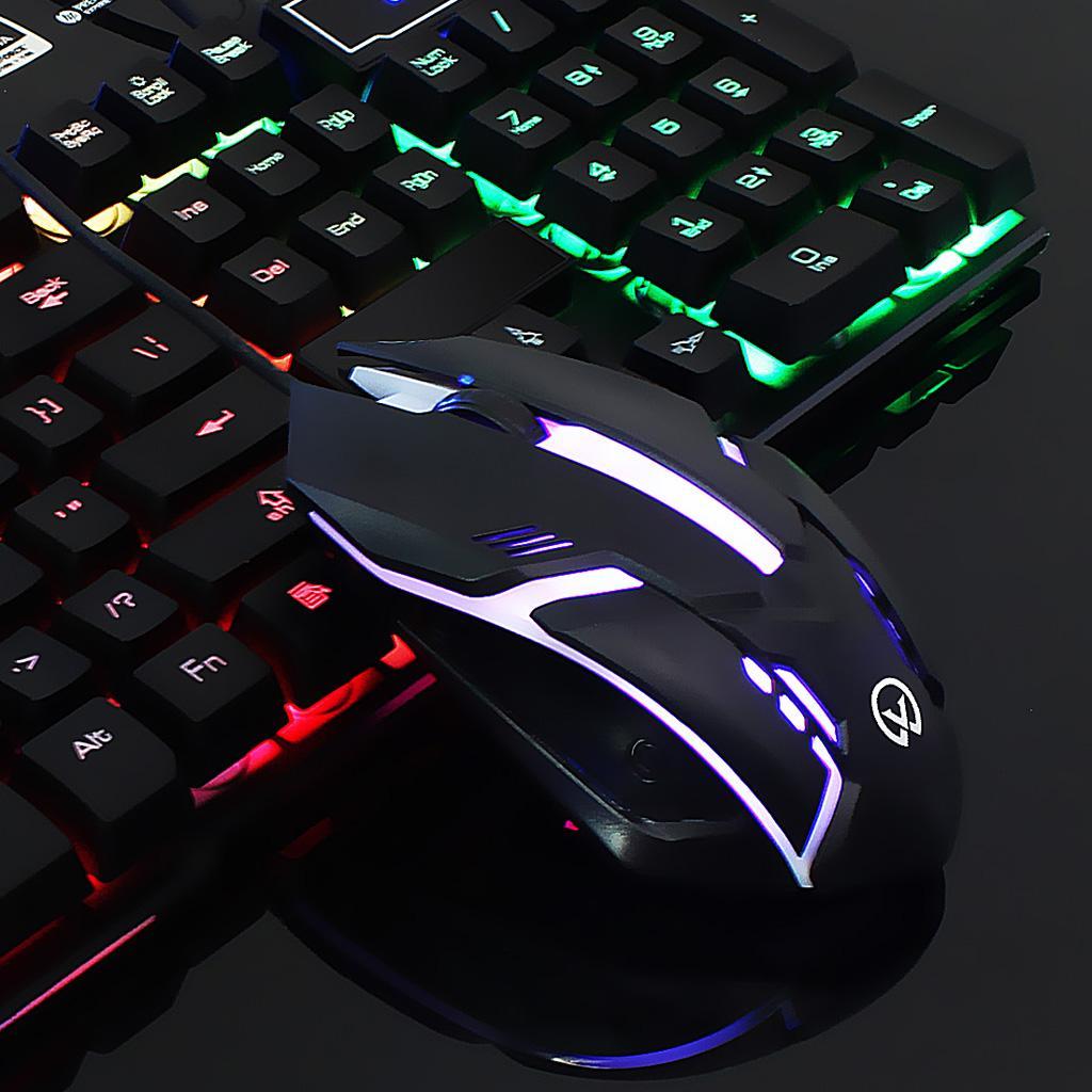 4 Buttons USB Wired LED 2400 DPI Laptop PC Optical Mice Gaming Mouse Mice