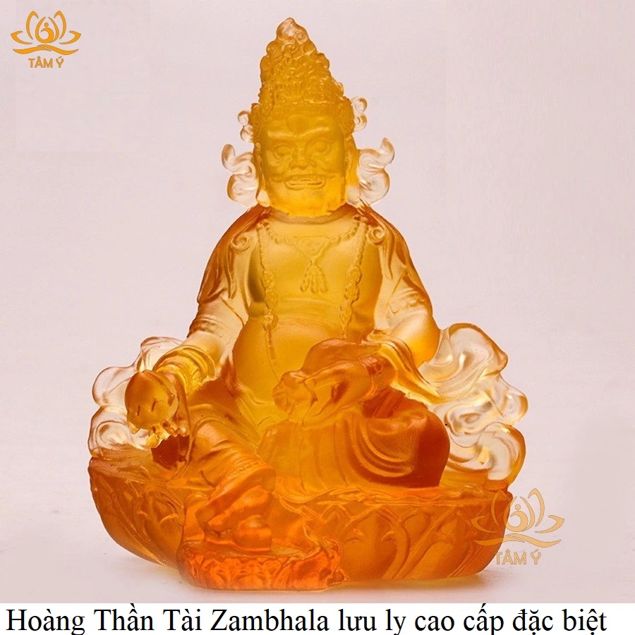 Tượng Ngũ Lộ Thần Tài Lưu Ly Cao Cấp Đặc Biệt Tinh Xảo Pháp Bảo Kim Cang Thừa Mật Tông Tâm Ý Kích Thước