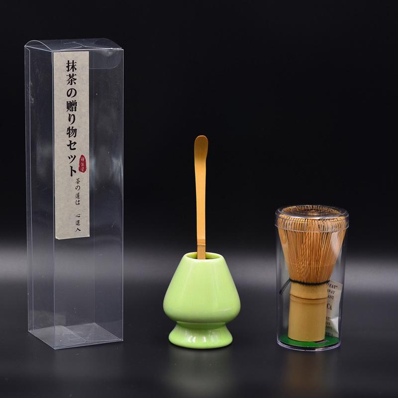 3 Bộ Trà Truyền Thống Matcha Giftset Tre Tự Nhiên Matcha Đánh Muỗng Ceremic Matcha Bát Đánh Giá Đỡ Trà Nhật Bản Dụng Cụ