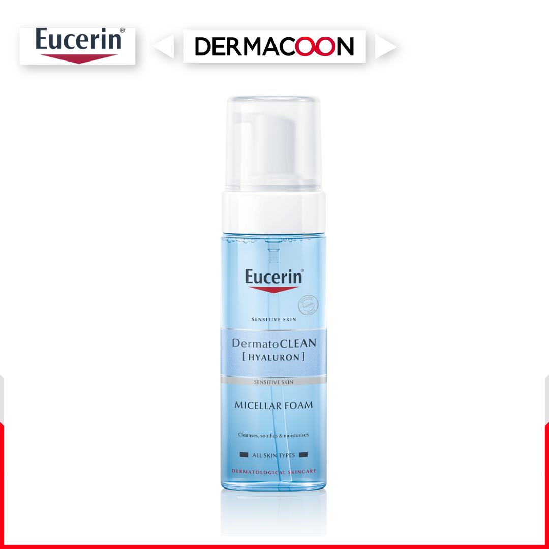 Bọt Tẩy Trang Eucerin Dermato Clean Hyaluron Micellar Foam 150ml