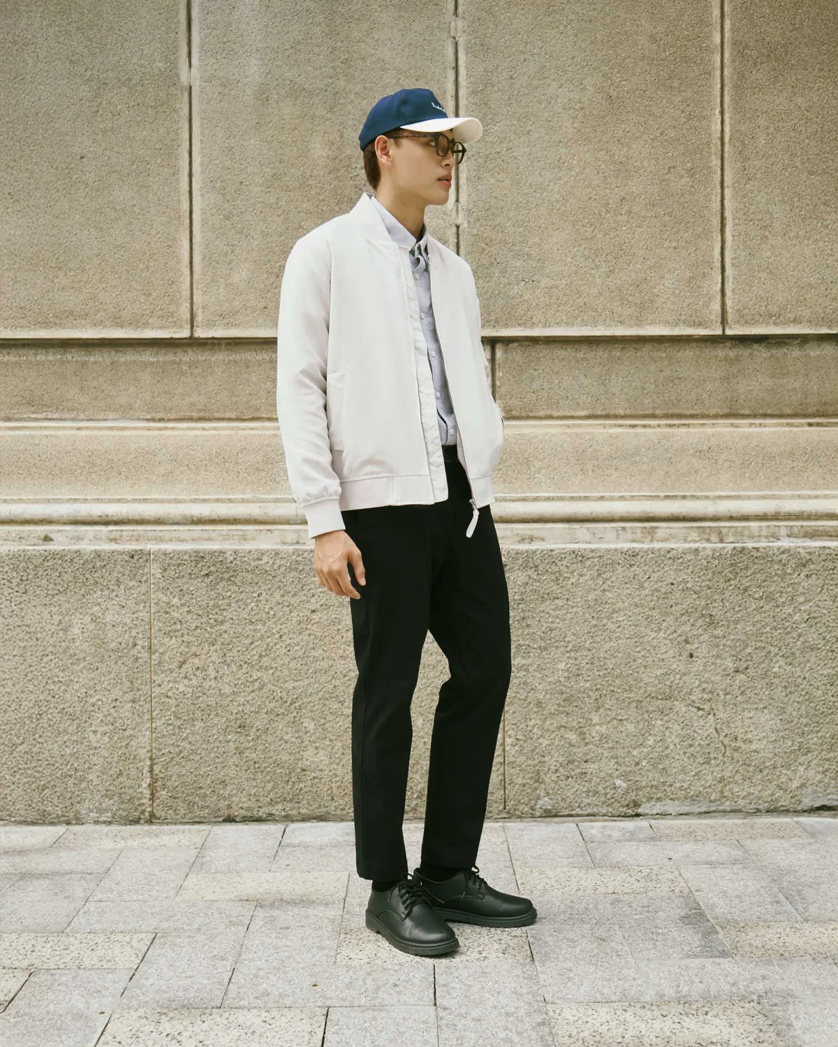 Áo khoác bomber nam da lộn Form Regular - ROUTINE 10F25JAC005