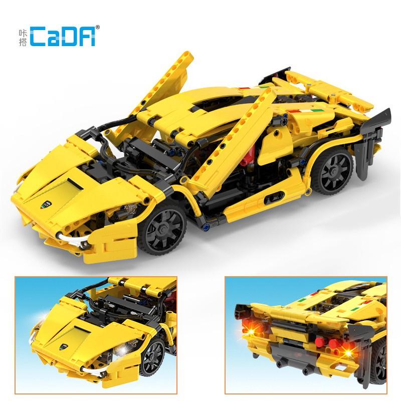 (sẵn) Bộ Đồ Chơi Lắp Ghép Kiểu LEGO Mô Hình Xe Đua LAMBORGHINIS CaDa C51055 Điều Khiển RC (2 Chế Độ) Với 456 Chi Tiết