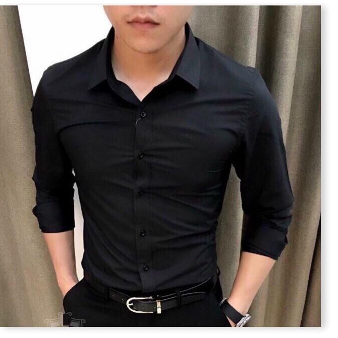 Áo sơ mi trơn dài tay cực phong cách đậm chất nam giới KME FASHION