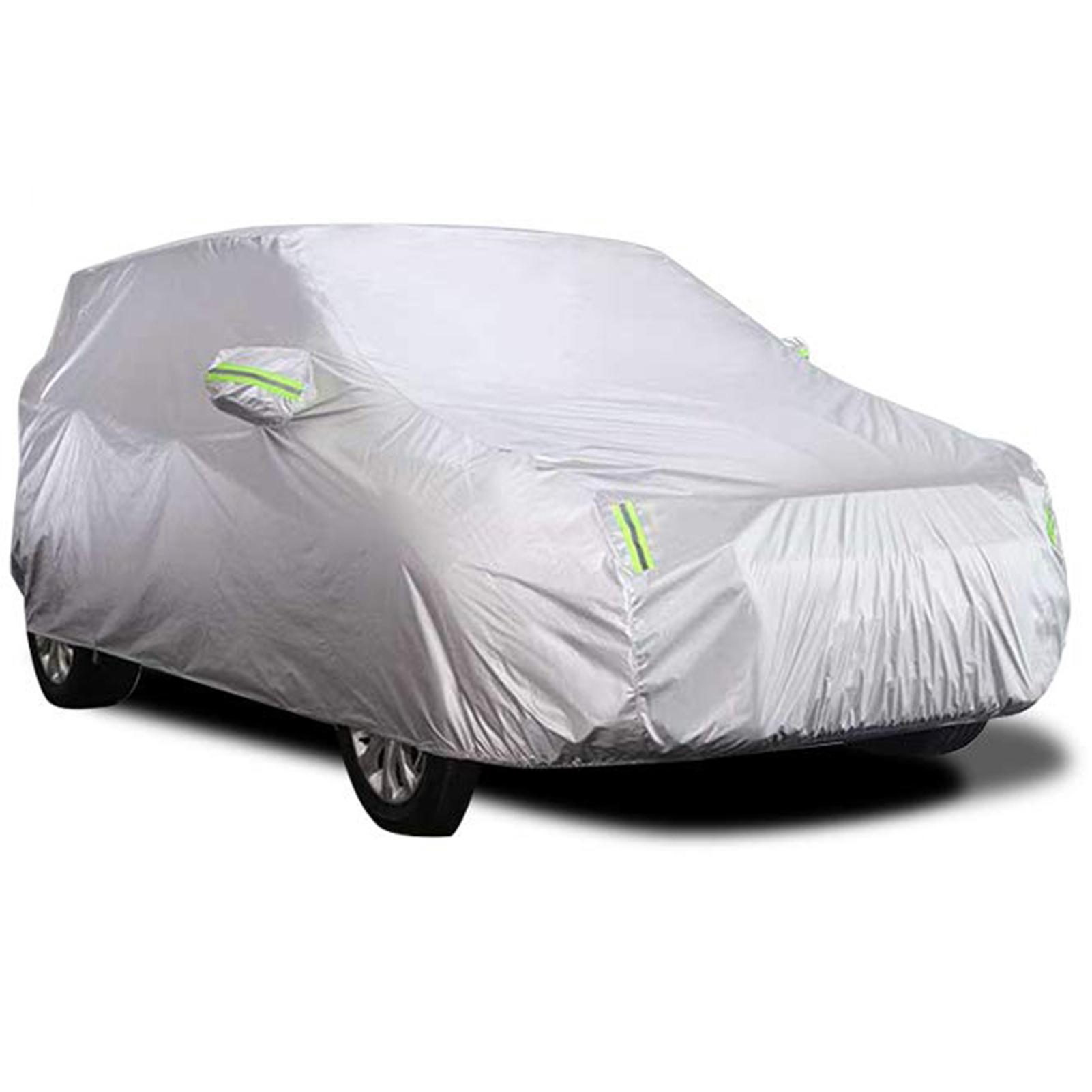 Sedan Car Cover Waterproof All Weather Outdoor Car Cover UV Protection Windproof Full Car Cover Universal