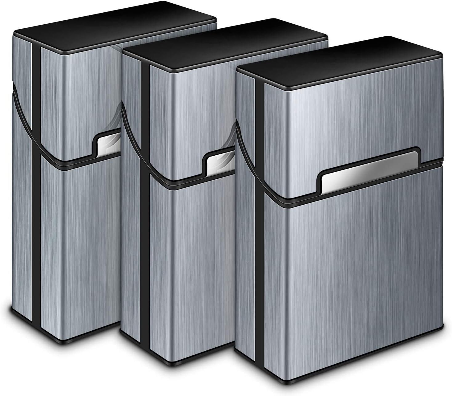 Hộp đựng , 3 miếng hộp bằng kim loại có khóa nam châm, hộp đựng bằng nhôm, vỏ nhựa gia cố / chức năng gắn vào cho 20 hộp tiêu chuẩn