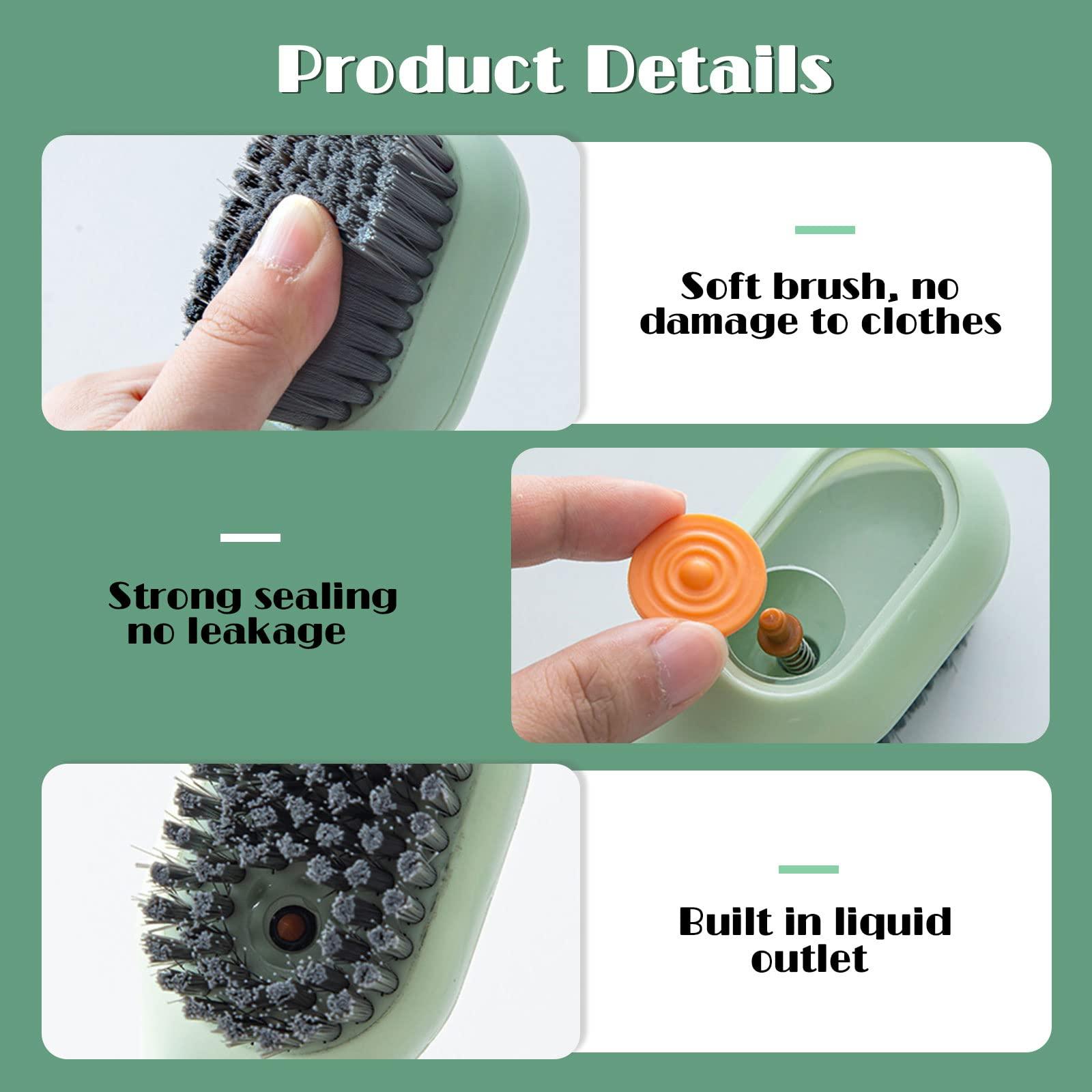 2 miếng bàn chải làm sạch hộ gia đình với lông mềm, bàn chải giày lỏng đa chức