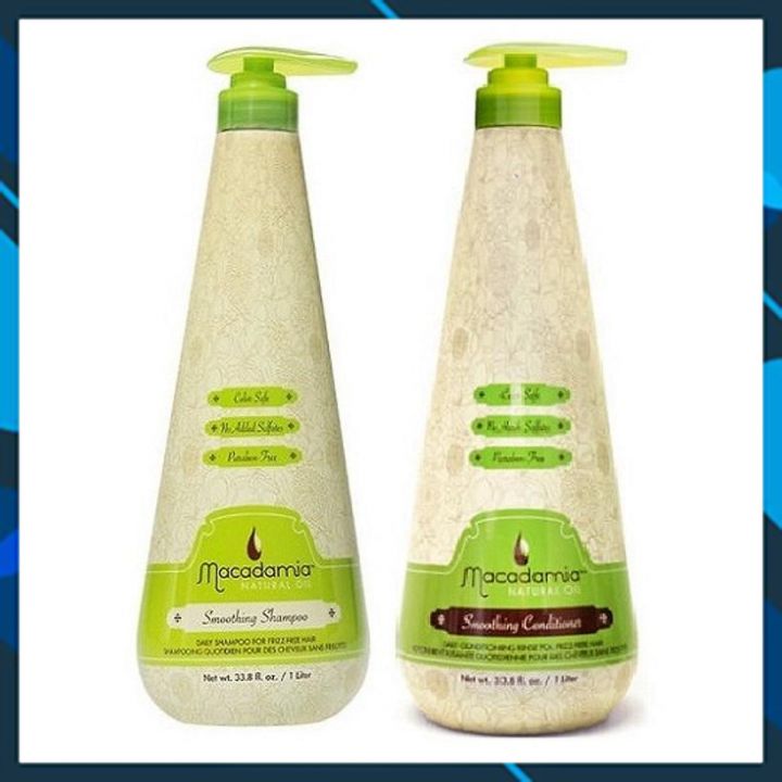Bộ dầu gội xả dưỡng ẩm siêu mượt tóc khô Macadamia Smoothing chính hãng Mỹ