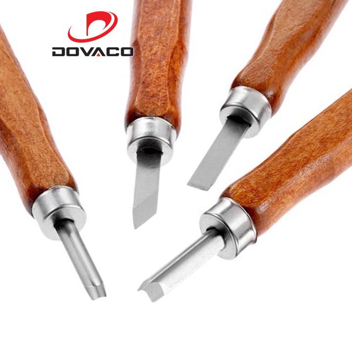 Bộ dao khắc đục tiện gỗ 8 và 12 món cao cấp V2