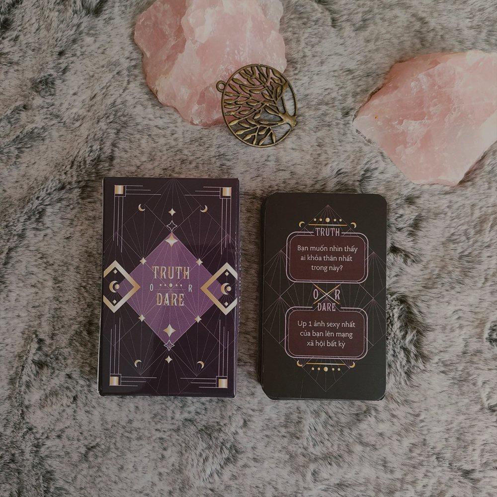 Bộ bài Truth or Dare việt hoá, phong cách tarot. 50 lá chơi quên lối về