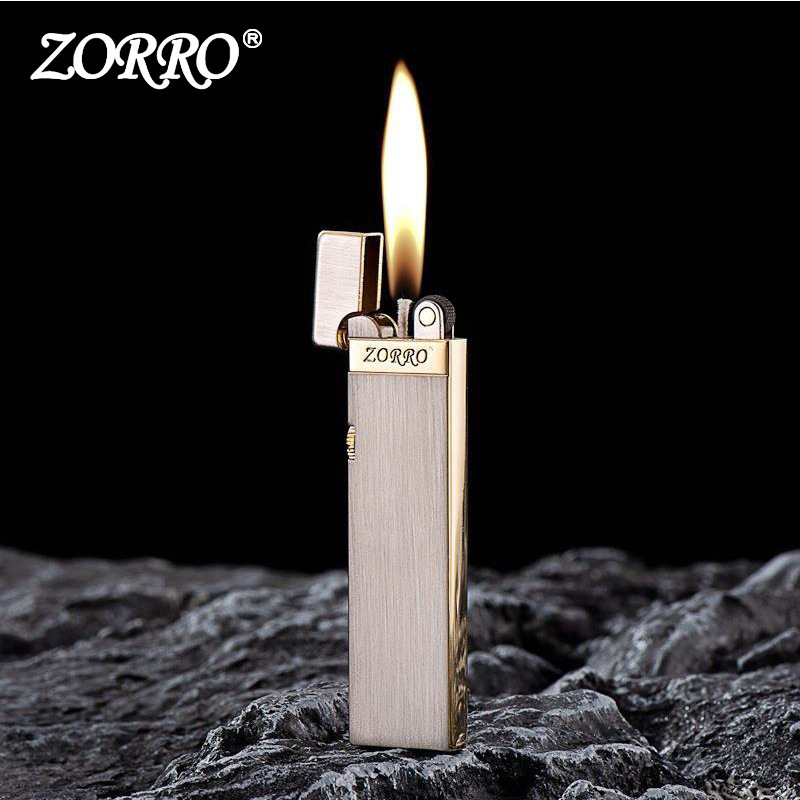 Vỏ Hột Quẹt Bật Lửa Xăng Đá Zorro Z725 Siêu Mỏng - Nhiều Màu