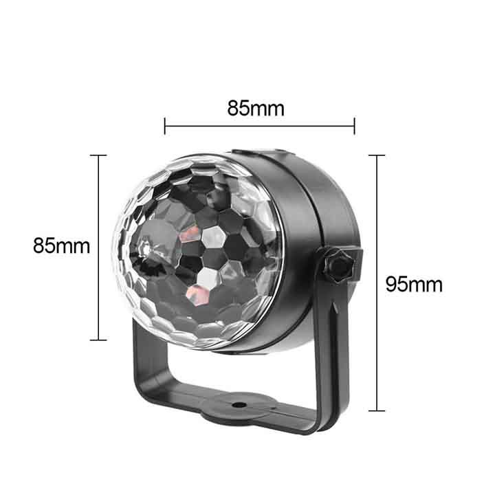 ĐÈN LED XOAY TRANG TRÍ 7 MÀU CẢM ỨNG THEO NHẠC VŨ TRƯỜNG SÂN KHẤU - CÓ ĐIỀU KHIỂN