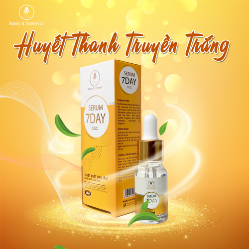 COMBO 3 lọ Huyết Thanh Trắng Da 7 Day - OLIC (Serum 7 DAY - OLIC) giúp TRẮNG DA, NÂNG CƠ, TRẺ HÓA DA, trẻ ra từ 5~10 tuổi. (Tặng 1 sữa rữa mặt sữa chua cao cấp giúp sạch da, sáng da)