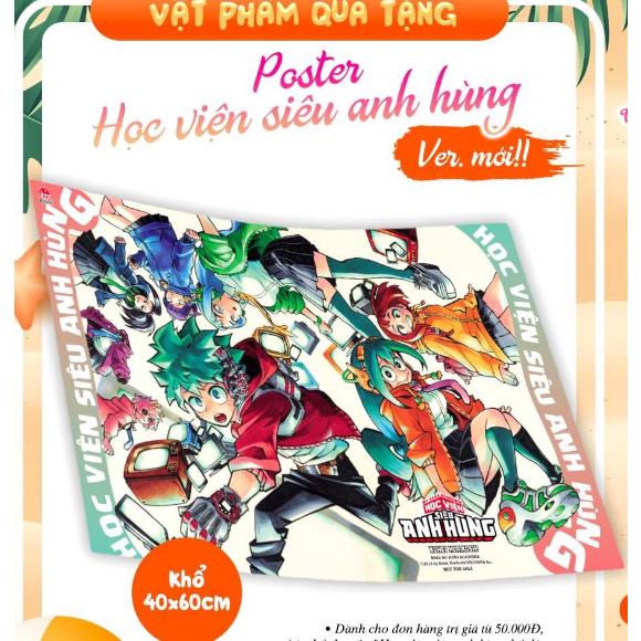 Poster Học viện siêu anh hùng - Lễ hội Việt Nam - Nhật Bản ở Đà Nẵng - NXB Kim Đồng