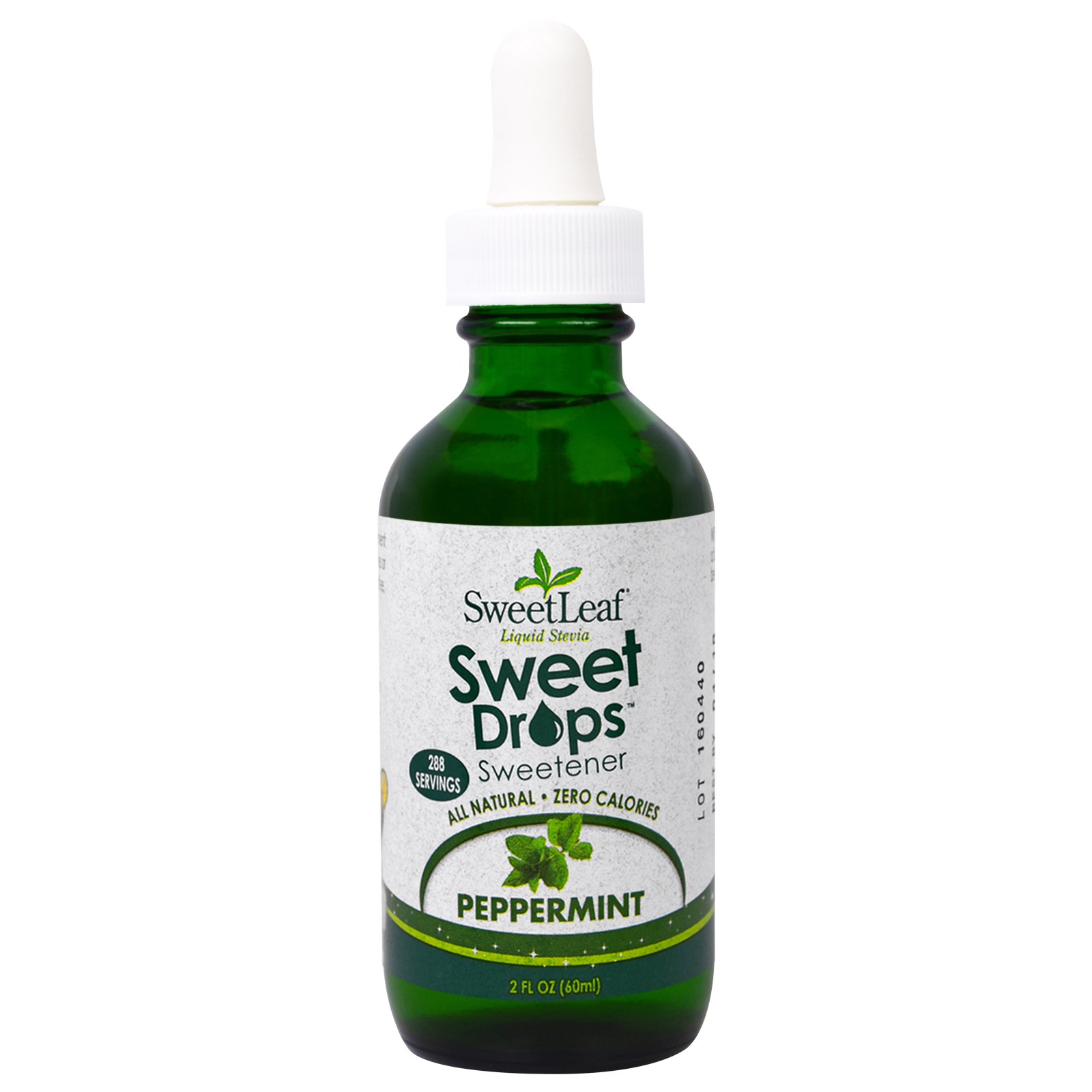 Đường ăn kiêng cỏ ngọt 0 Calories - Sweetleaf Stevia 60ml xuất xứ Mỹ - chiết xuất tự nhiên - Sweetdrops hương vị Bạc Hà