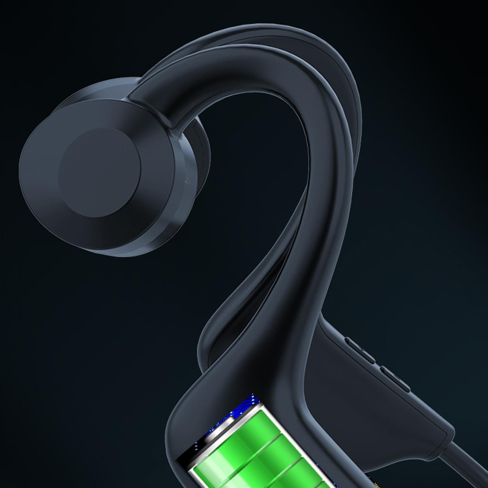 3X Open Ear Bone Conduction Headphone Wireless Headset Flexible for Sports