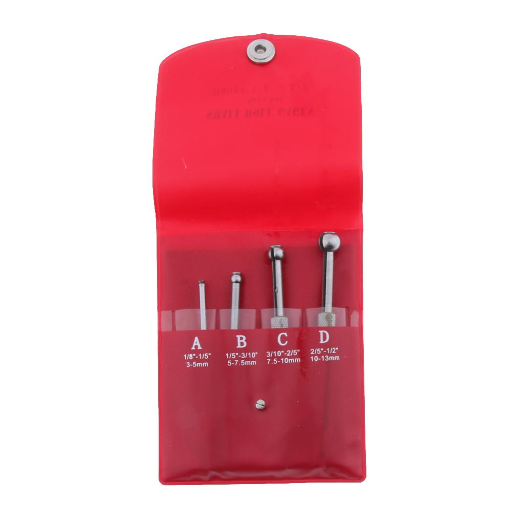Phép Lạ Chiếu 4 Độ Chính Xác Kính Thiên Văn Nhỏ Lỗ Khoan Đồng Hồ Đo Set Full Bộ Bóng Loại 1/8 "-1/2"