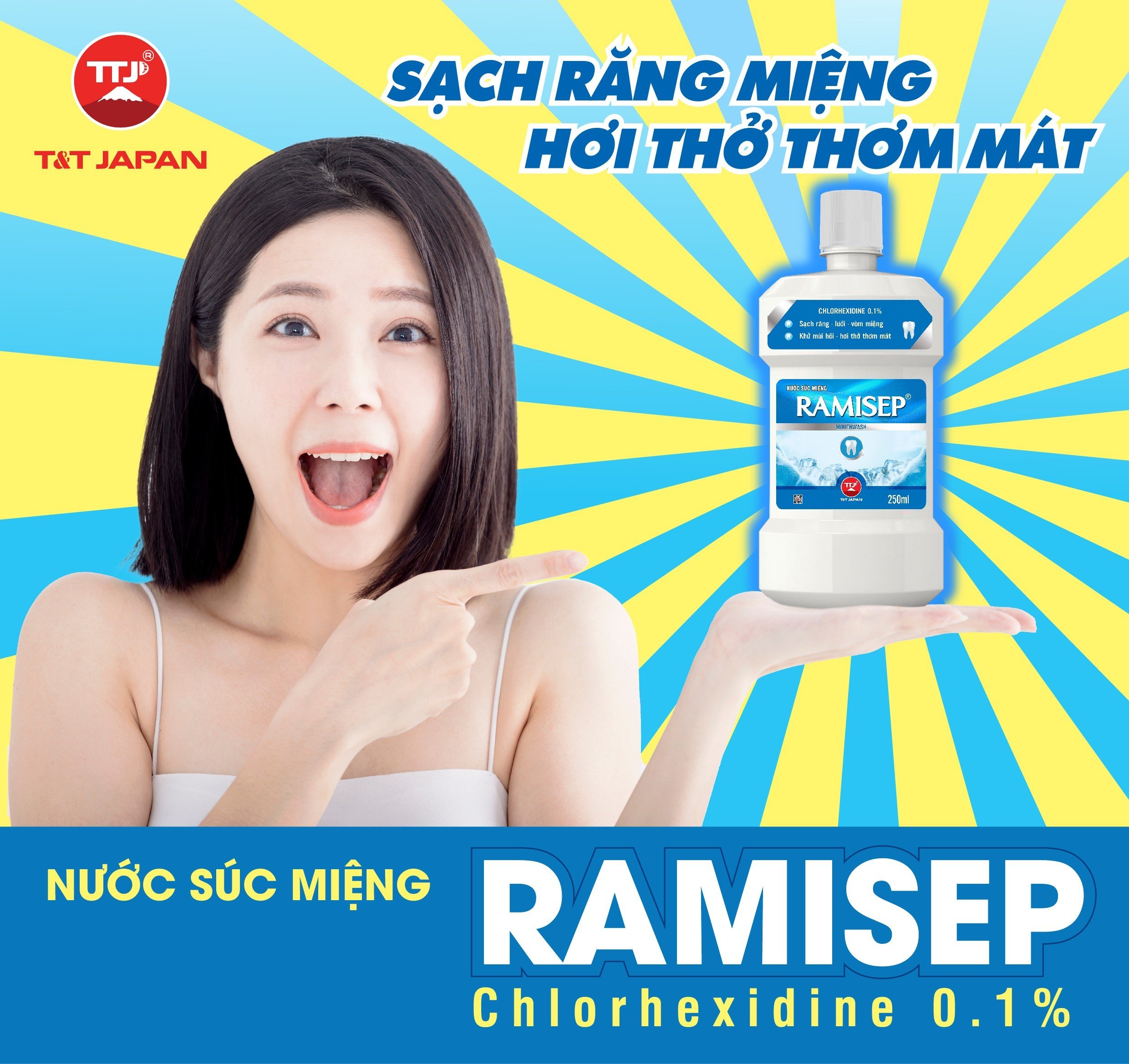 Nước súc miệng Chlorhexidine ngừa nha chu RAMISEP