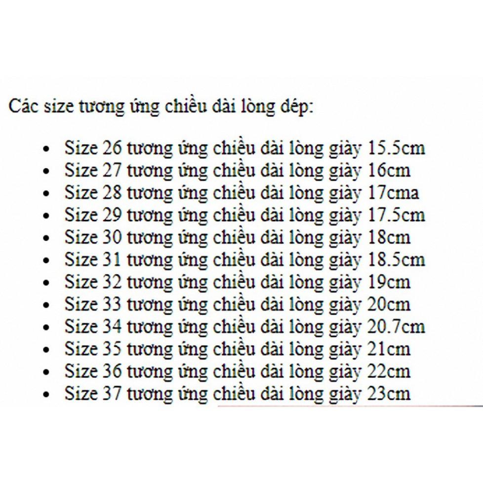 Dép sandal bé gái phong cách học xinh dành cho bé từ 3 -13 tuổi - SD61H