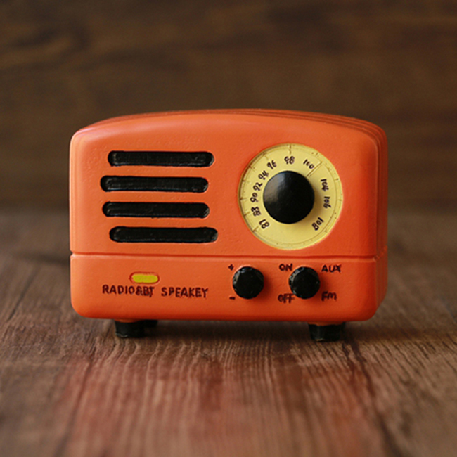 Hộp nhạc mô hình đài radio cổ retro