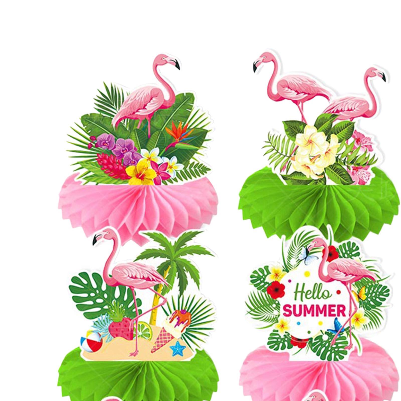 9Pcs Luau Honeycomb Centerpieces aloha tables Centerpieces for Holiday