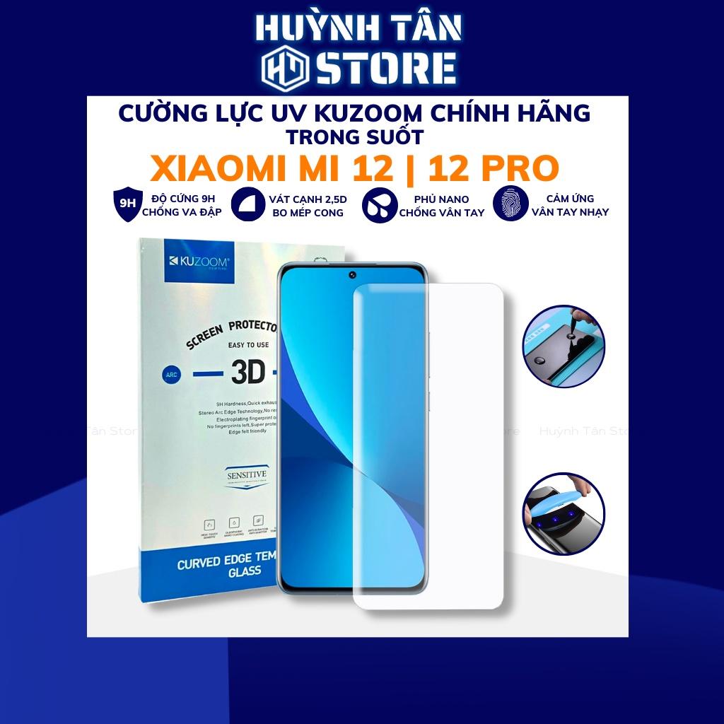 Kính cường lực xiaomi 12 mi 12 pro UV trong suốt keo lỏng kuzoom chống va đập vân tay nhạy phụ kiện huỳnh tân