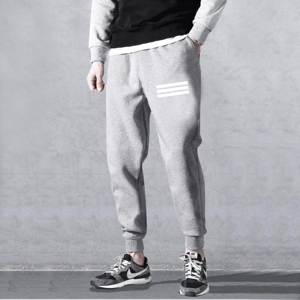 Quần Jogger Nỉ Nam Nữ 3 sọc