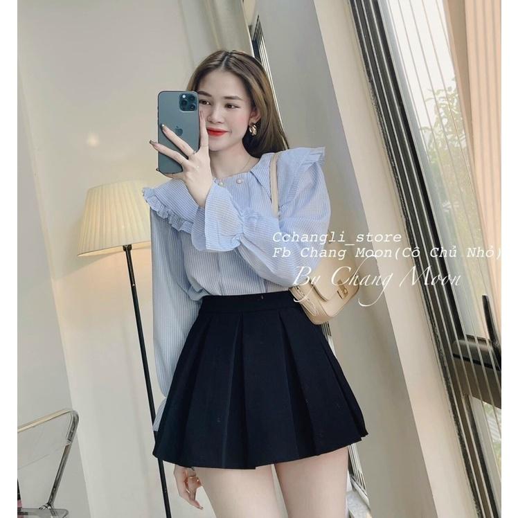 ÁO SƠ MI CỔ BÈO NÚT NGỌC