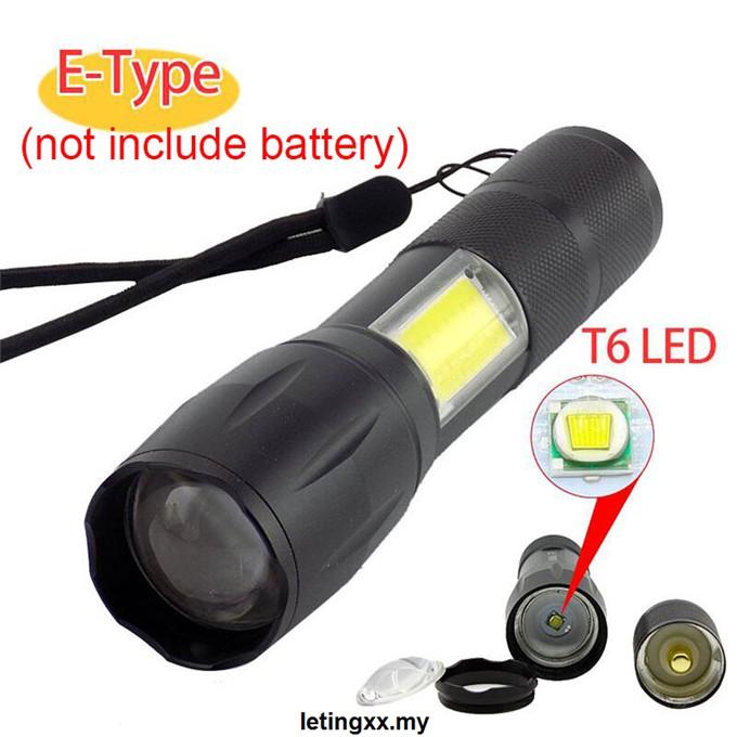 Đèn Pin 2 Bóng Led Cob Q5 Sạc Usb Tiện Dụng Khi Đi Cắm Trại