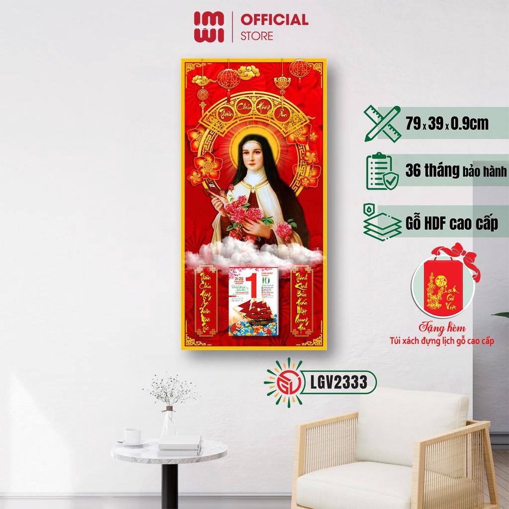 Lịch Gỗ Công Giáo Treo Tường IMWI LGV2333 - 79cm x 39cm