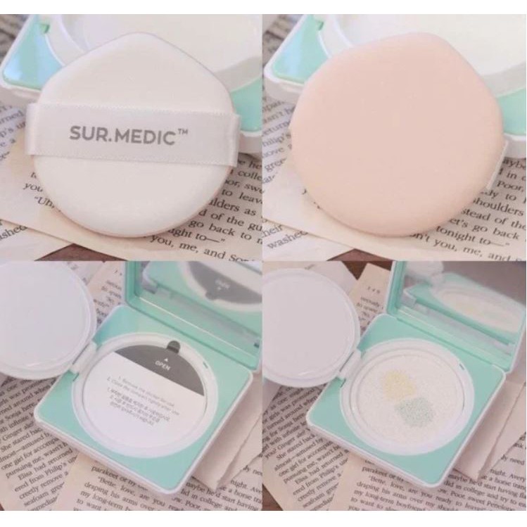 Phấn Nước Che Phủ Dưỡng Ẩm Lâu Sur.Medic+ Super Ceramide 100 Protection Moisture Sun Cushion 15g