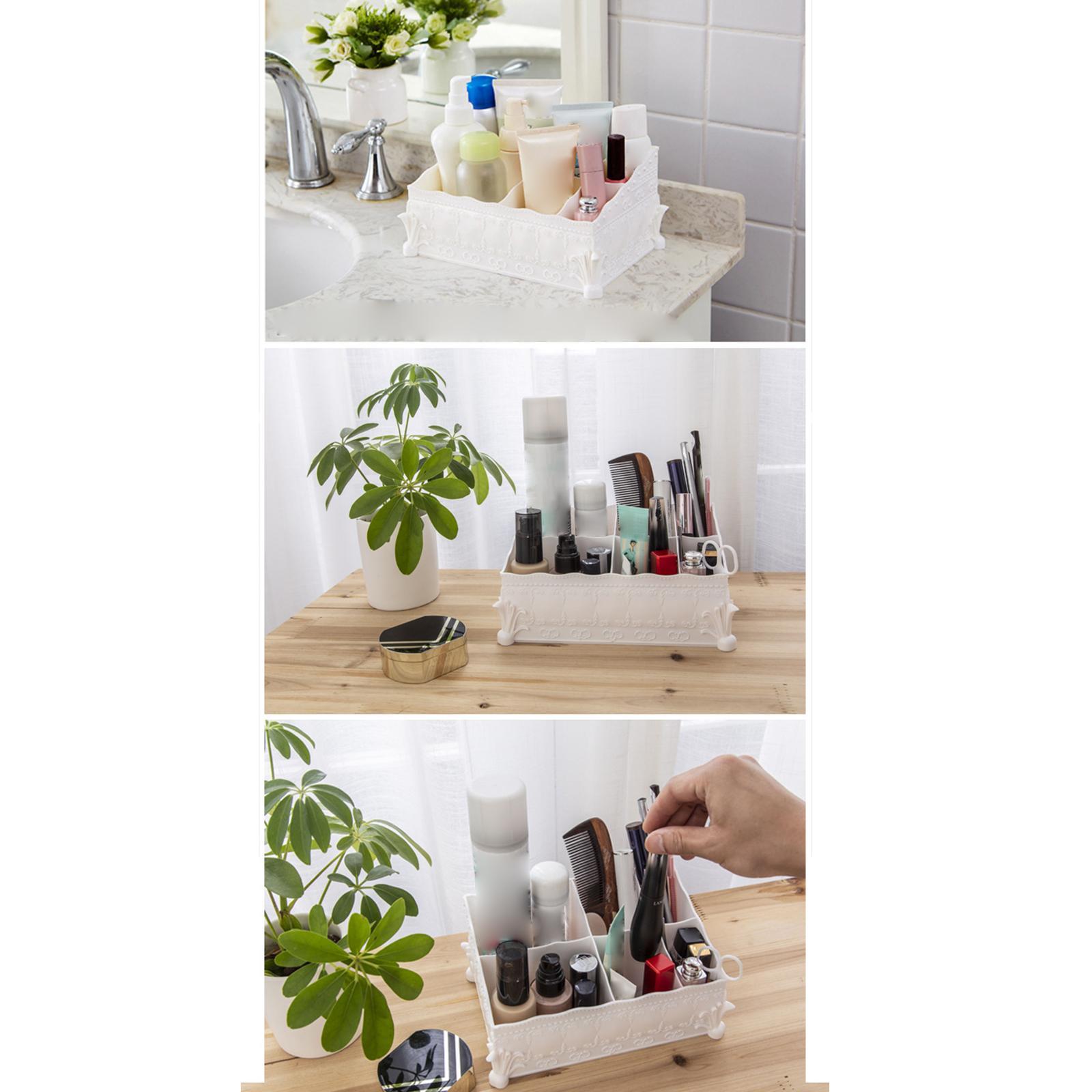 Cosmetic Storage Box Large Capacity Dresser Desktop Organizer for Bedroom Home