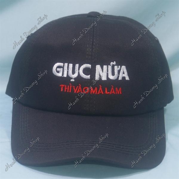 Set Nón Cặp Bucket &amp; Cap Giục Nữa Thì Vào Mà Làm (GNL01);(KML01) - Combo Giục Nữa Thì Vào Mà Làm