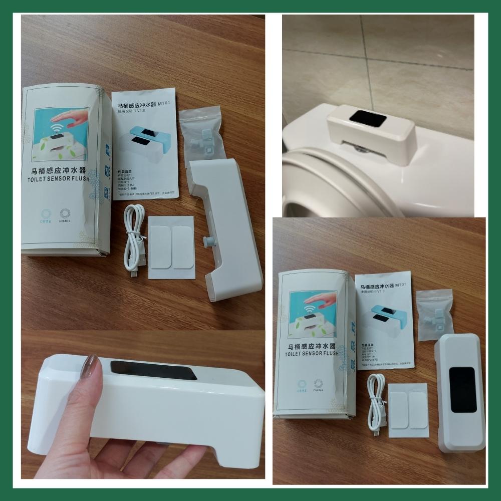 Bộ xả gạt bồn cầu chức năng cảm biến tự động, không cần dùng tay tiếp xúc van xả nước bồn cầu giúp hạn chế loại bỏ vi khuẩn khi sử dụng