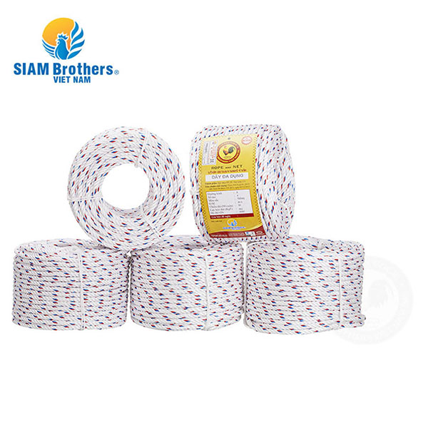 Dây buộc tàu PP siêu bền Siam Brothers - 4 tao/8mm - 25m