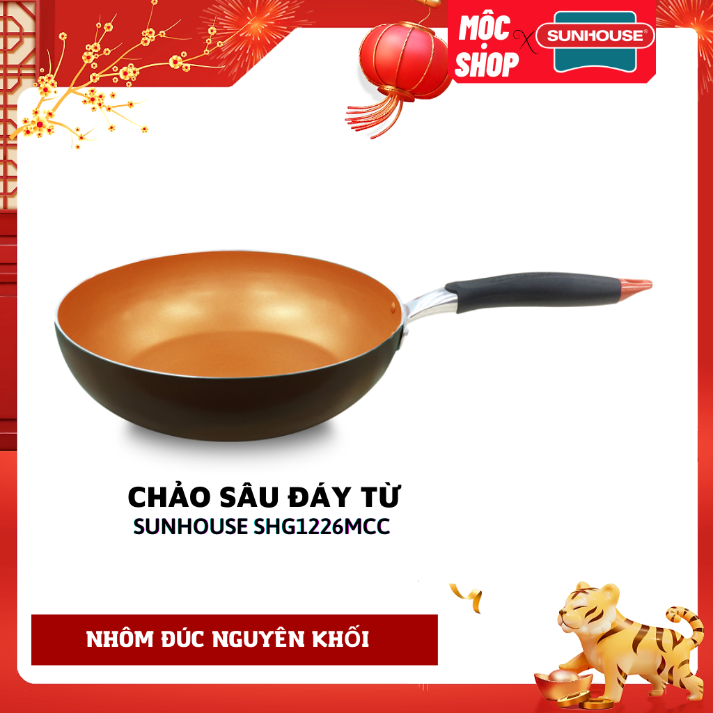 Chảo Sâu Đáy Từ Sunhouse SHG1226MCC