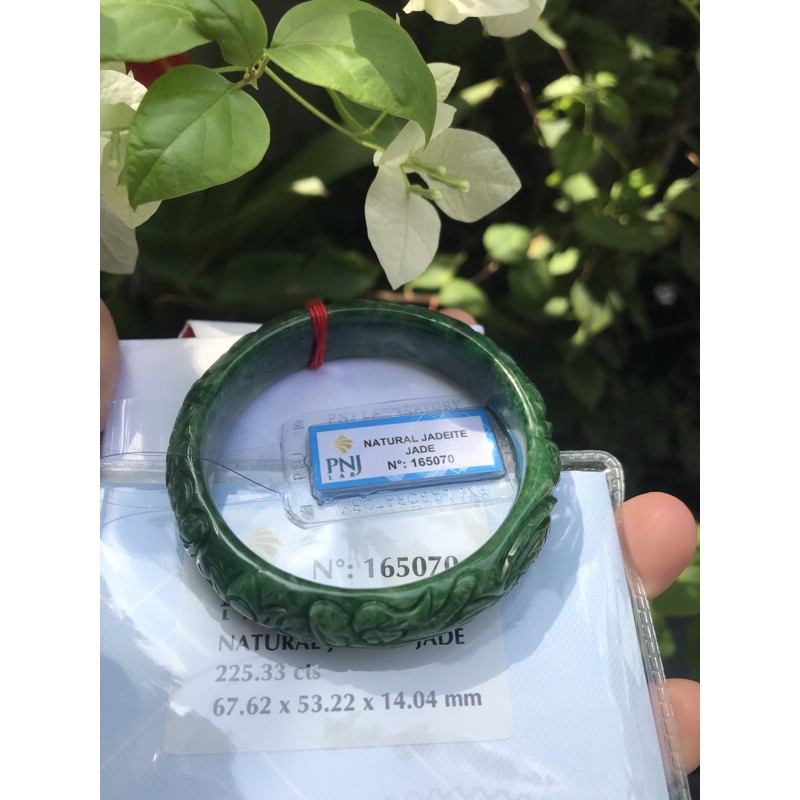 VÒNG TAY Nữ TRẠM RỒNG VIP 53mm bản cao 14mm độ dầy vòng 7,2mm XANH ĐẬM ĐÃ KIỂM ĐỊNH P No 165070 CHẤT LIỆU 100% ĐÁ TỰ NHIÊN ĐẸP phù hợp các Chị mệnh thủy môc hỏa 53kg đến 60kg đeo ạ