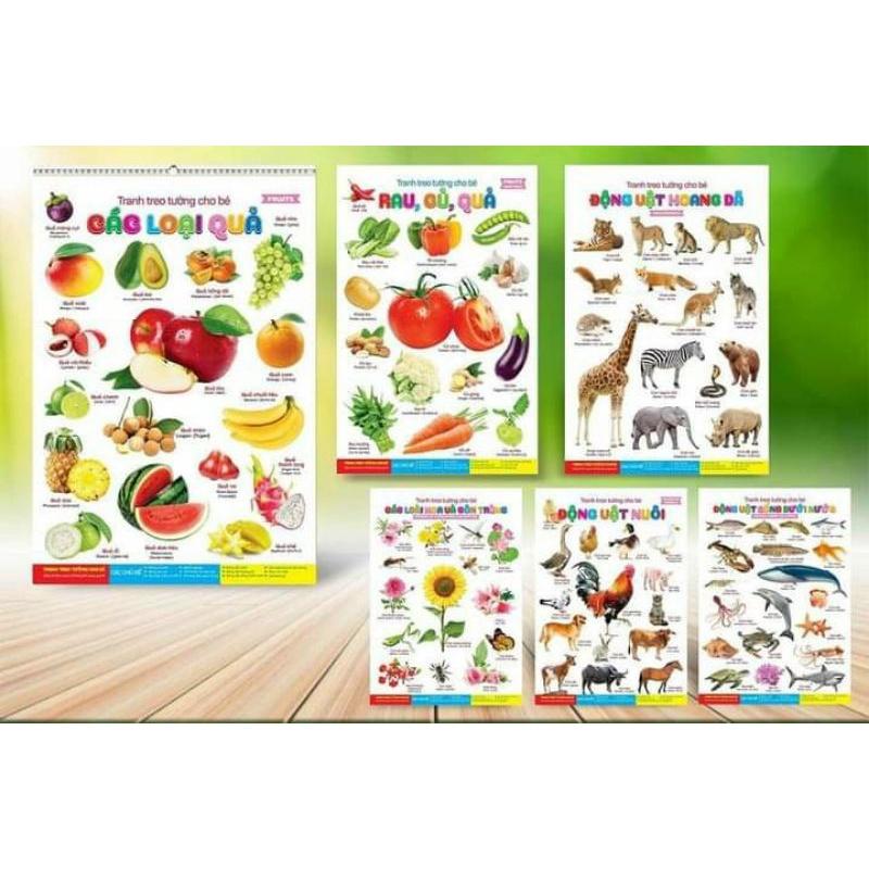 Tranh treo tường cho bé 14 chủ đề