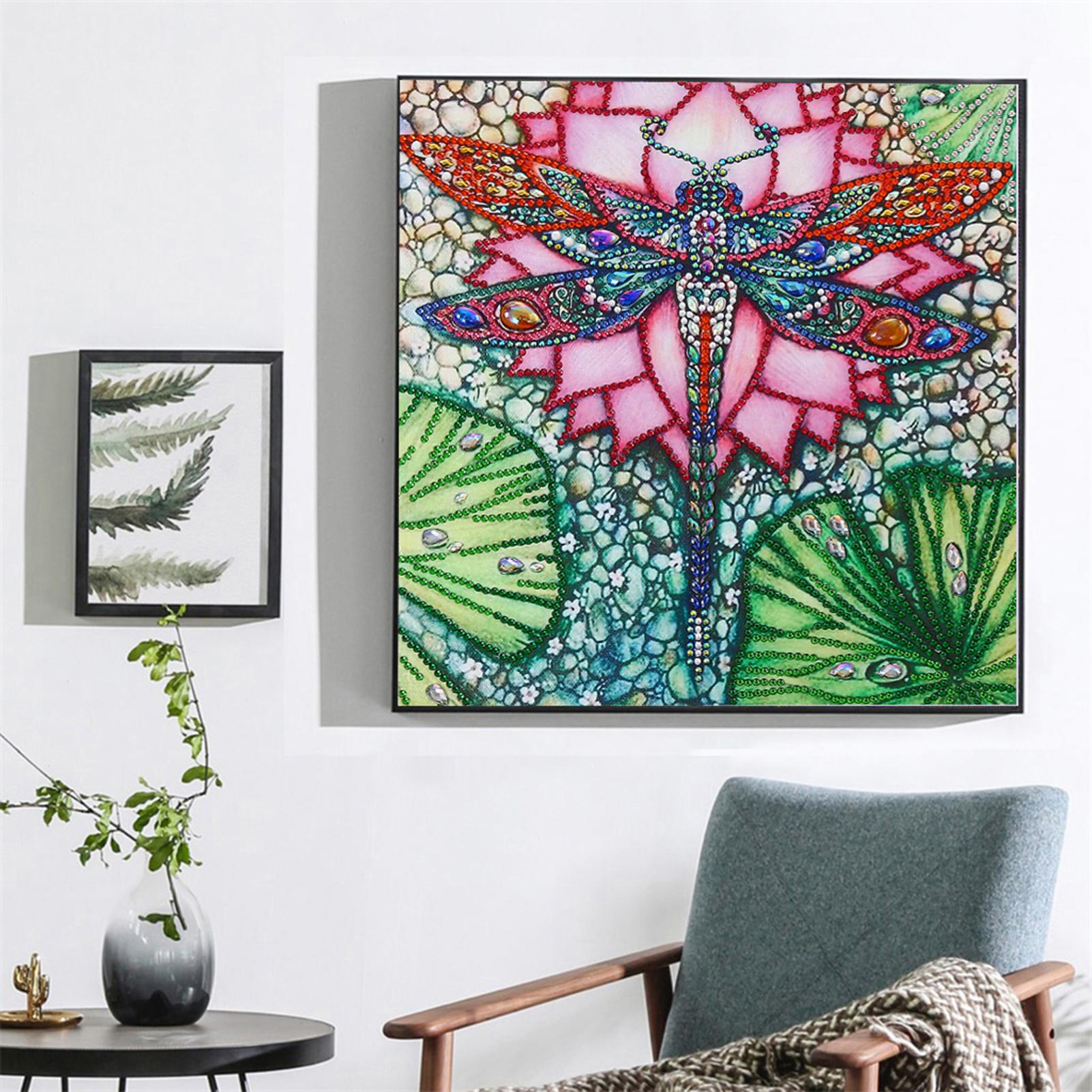 Tranh đính đá 5D tự làm hình động vật , bông hoa trang trí tường