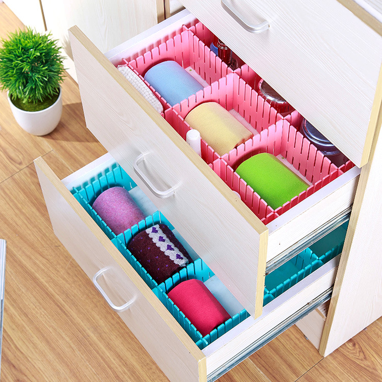 Combo 4 thanh chia ô ngăn kéo tủ đa năng loại lớn HT009 - Giao Ngẫu Nhiên