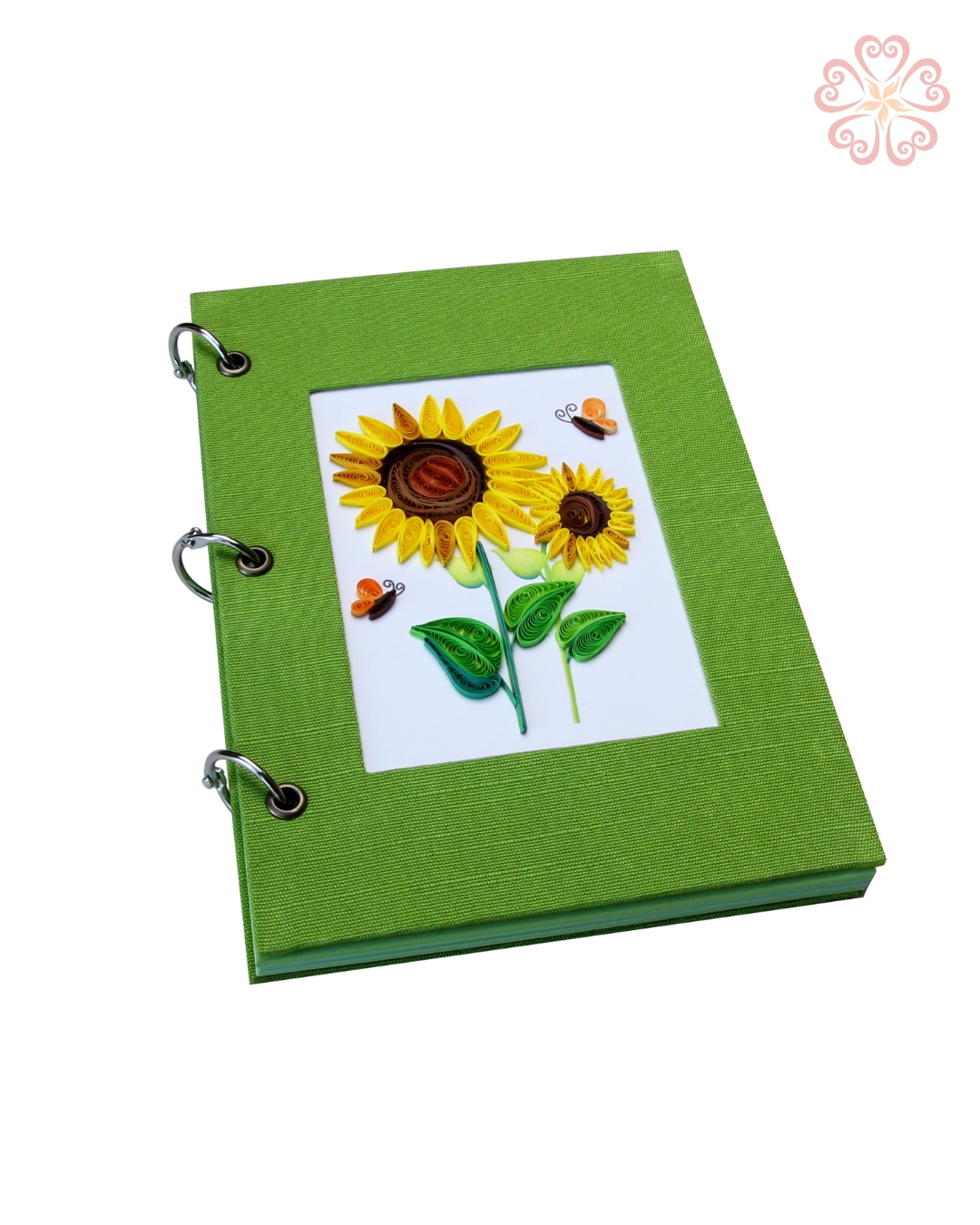 Sổ tay Giấy Xoắn nghệ thuật chủ đề các loài hoa size 13.5x18.5