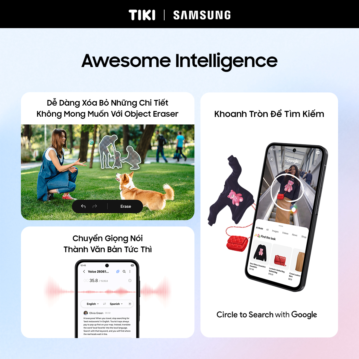Điện thoại Samsung Galaxy A27 5G (6GB + 128GB) | Màn hình 6.7" FHD+ | Pin 5000mAh | Snapdragon 6 Gen 3 - Hàng chính hãng