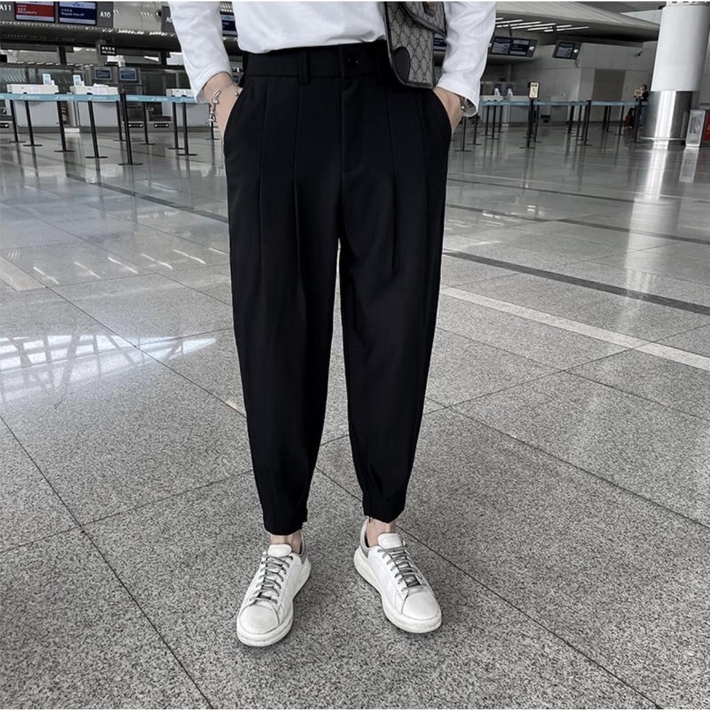 Quần Âu Nam Ống Rộng Vải Hàn cao cấp, Quần Tây Jogger Phong Cách Mới Lên Dáng Cực Đẹp