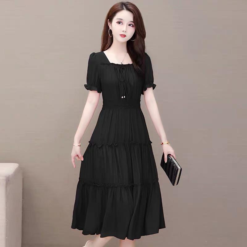 ĐẦM VOAN NỮ 2 LỚP PHỐI REN MẪU MÃ DỄ MẶC TÔN DÁNG CHE KHUYẾT ĐIỂM