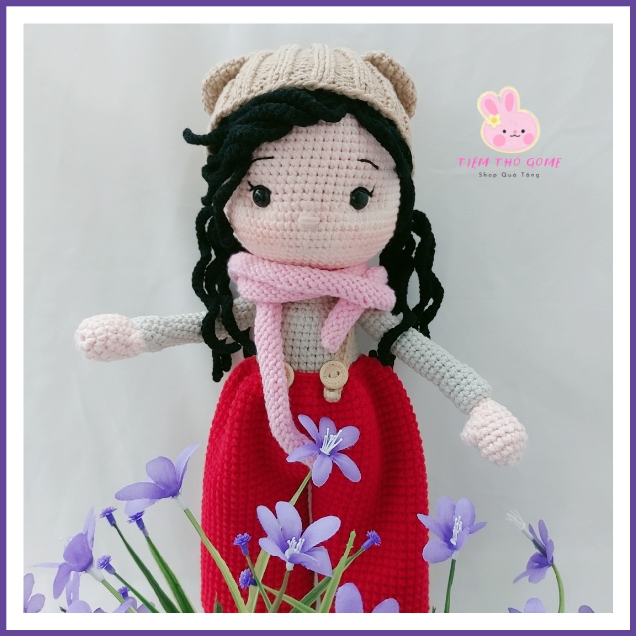 Búp bê len móc handmade, Búp bê Nora 39 - An toàn cho bé