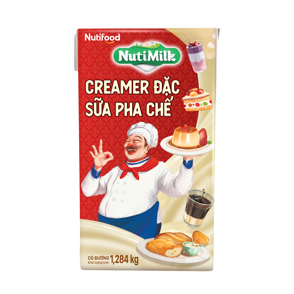 Creamer đặc có đường Nuti (Đỏ) Hộp 1,284kg SDD03TIA NUTIFOOD 